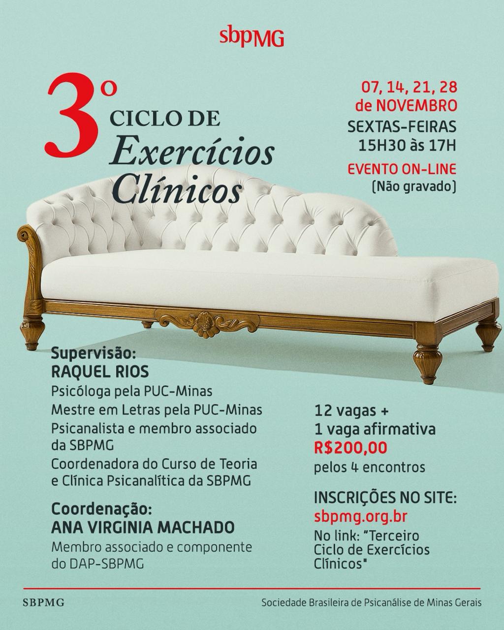 3º Ciclo de Exercícios Clínicos
