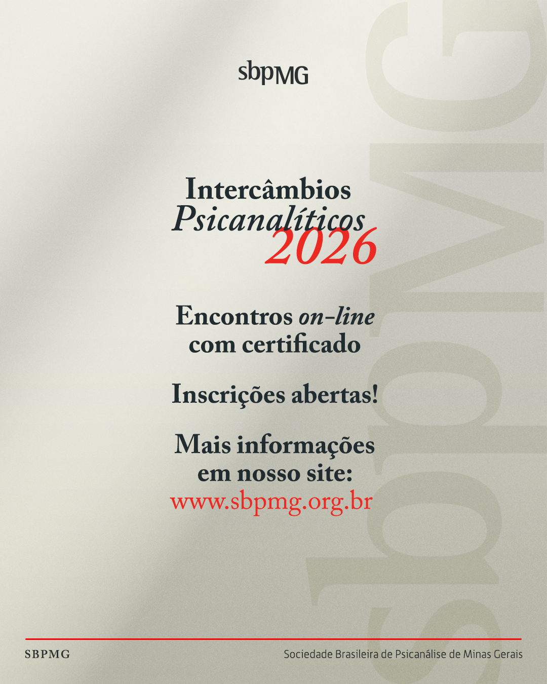 Intercâmbio Psicanalítico 2026 - Imagem 4